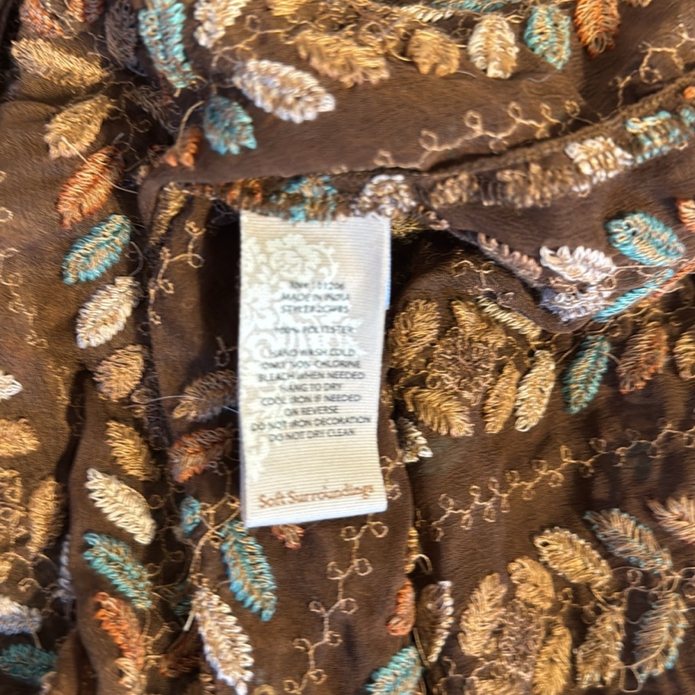 Soft Surrounding Western Style Topper. Size S/M - image 5